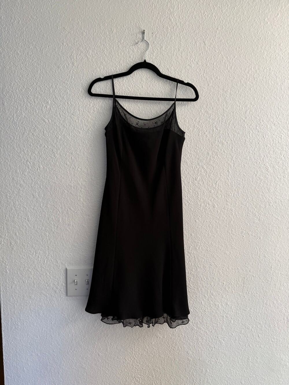 Jones New York Collection 100% Silk Beaded Slip Dress Size 6
